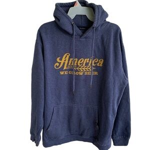 Rural Cloth We Grow Beer Hoodie Sweatshirt Size XL